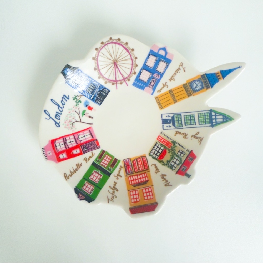 Anthropologie Cream Ring Dish Jewelry